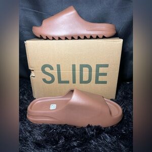 Brown Yeezy Slides